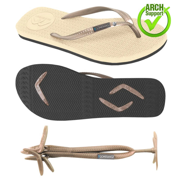 Boomerangz Slim Nude/ Black Thongs + Additional Straps