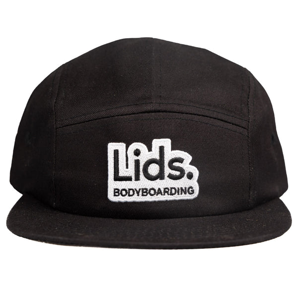 Lids 5 Panel Cap - Black