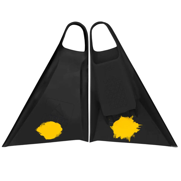 Viper Delta Icon Fins - Black/ Yellow Dot