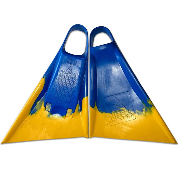 Viper Delta Icon Fins (Super Soft) - Blue/ Yellow