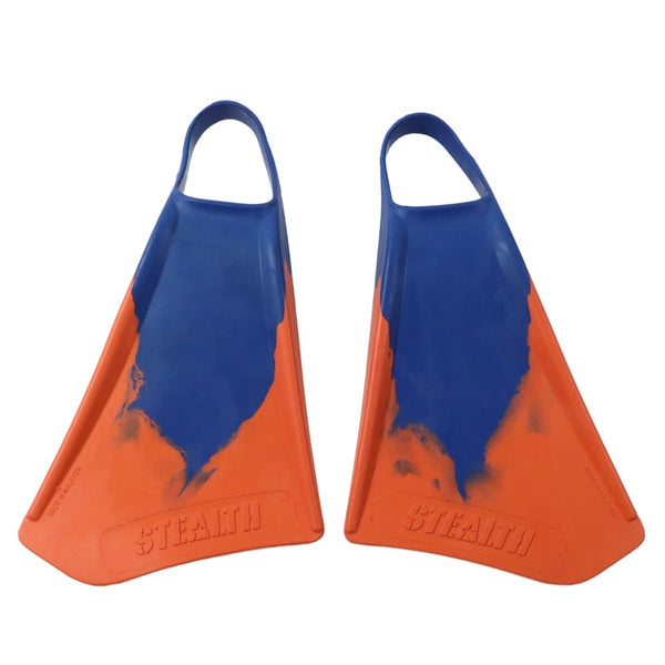 Stealth S4 Fins - Electric Blue/ Red