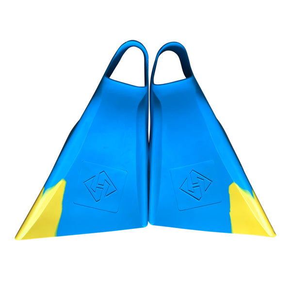 Hubboards Air Hubb Fins - Aqua/ Yellow