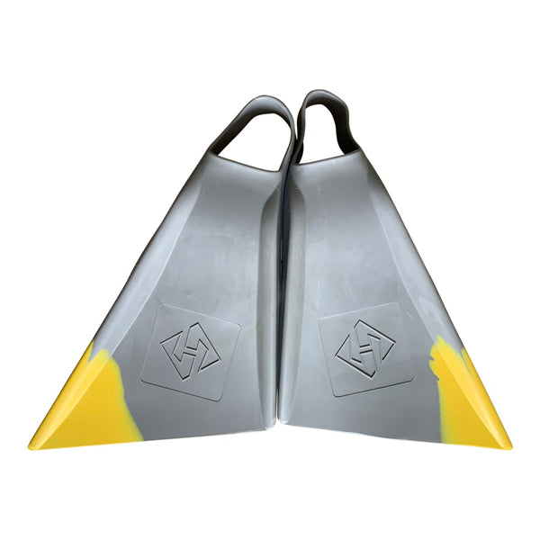 Hubboards Air Hubb Fins - Grey/ Yellow