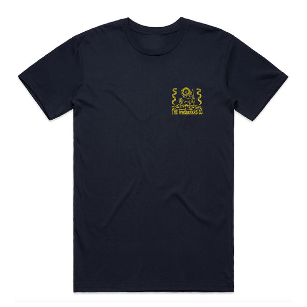 Wanderers Surf Trip T-Shirt (Navy Blue)