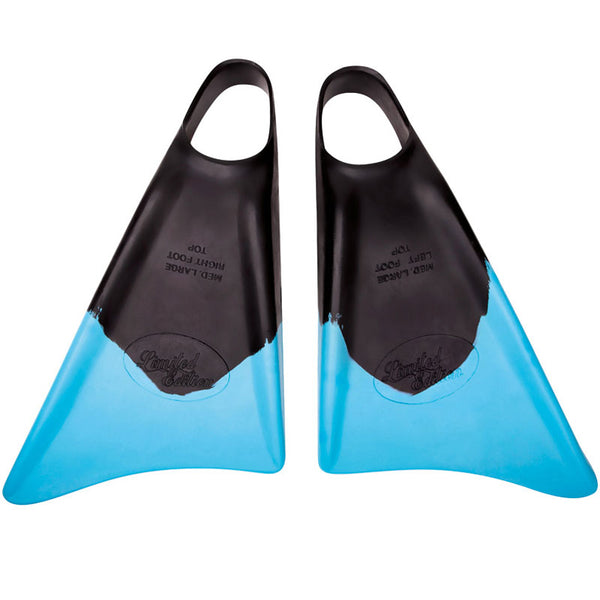 Limited Edition Fins - Black Ice (Black/ Cyan)