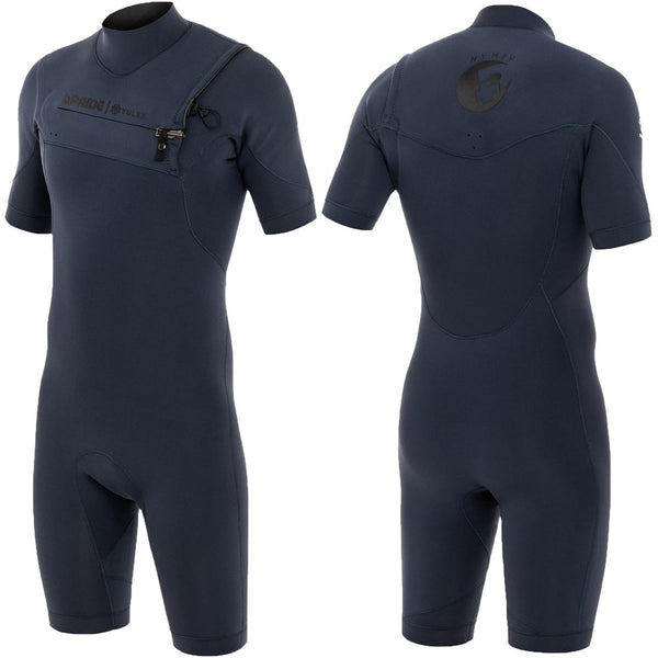 Nymph Wetsuits 2/2mm Yulex Chestzip Springsuit - Slate Blue