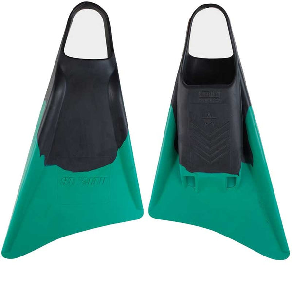 Stealth S3 Fins - Black/ Emerald