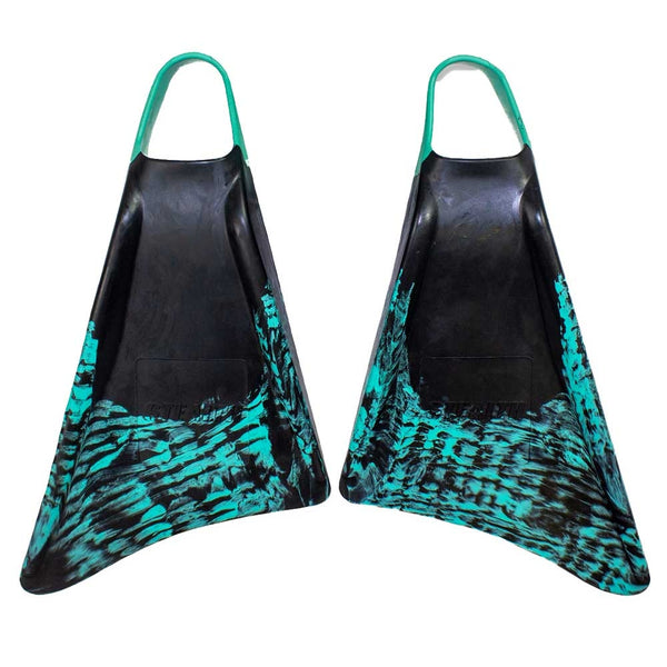 Stealth S1 Supreme Fins - Black/ Teal