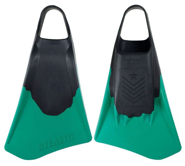 Stealth S4 Fins - Black/ Emerald