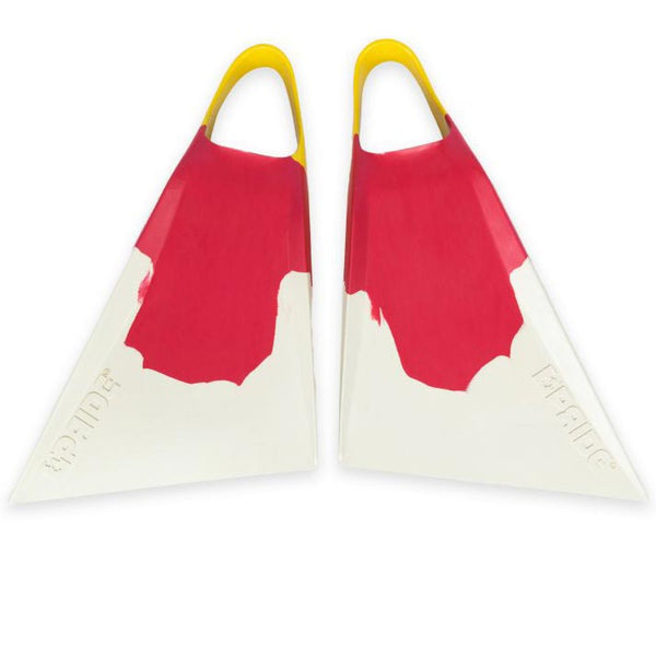 Vulcan V3 Fins - Bella Retro (White/ Red/ Yellow)